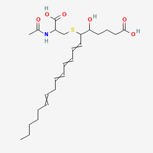 Chemical structure of N-acetyl Leukotriene E4