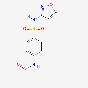 Chemical structure of N-acetyl Sulfamethoxazole