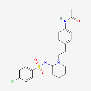 Chemical structure of N-acetyl W-19