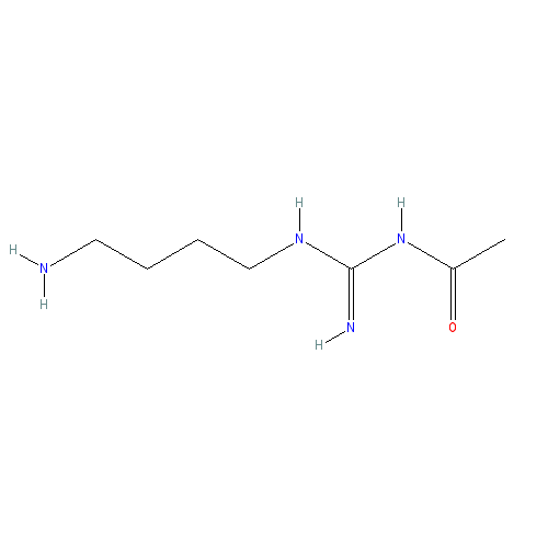 Chemical structure of N-Acetylagmatine (acetate salt)