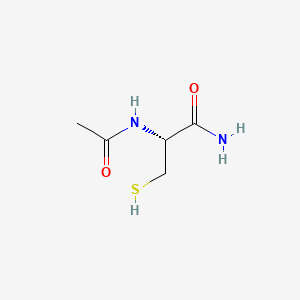 Chemical structure of N-Acetylcysteine amide