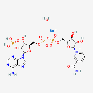 Chemical structure of NADP+ (sodium salt hydrate)