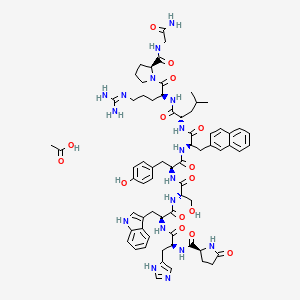 Chemical structure of Nafarelin (acetate)