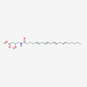 Chemical structure of N-Arachidonoyl-3-hydroxy-γ-Aminobutyric Acid