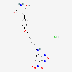 Chemical structure of NBD-FTY720 phenoxy (hydrochloride)