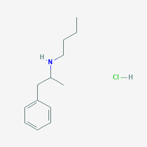 Chemical structure of N-butyl Amphetamine (hydrochloride)