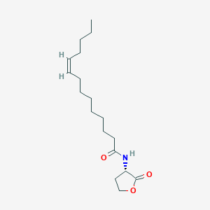 Chemical structure of N-cis-tetradec-9Z-enoyl-L-Homoserine lactone