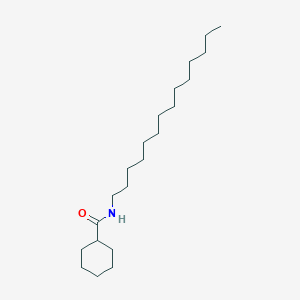Chemical structure of N-tetradecylcyclohexanecarboxamide