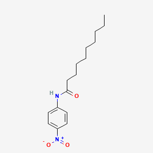 Chemical structure of 4'-Nitrodecananilide