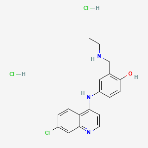 Chemical structure of N-desethyl Amodiaquine (hydrochloride)