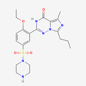 Chemical structure of N-Desethylvardenafil