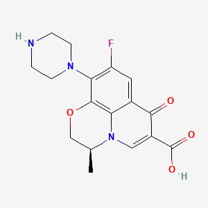 Chemical structure of N-desmethyl Levofloxacin