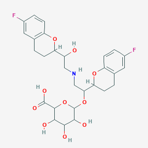 Chemical structure of Nebivolol O-β-D-Glucuronide