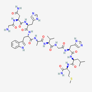 Chemical structure of Neuromedin C (trifluoroacetate salt)