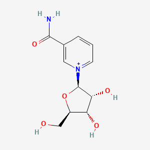 Chemical structure of Nicotinamide riboside