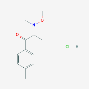 Chemical structure of N-methoxy Mephedrone (hydrochloride)