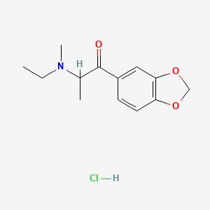 Chemical structure of N-Methylethylone hydrochloride