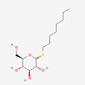 Chemical structure of Octyl 1-thiohexopyranoside