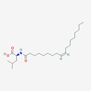 Chemical structure of N-Oleoyl Leucine