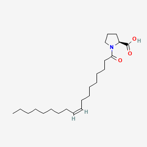 Chemical structure of Oleoyl proline