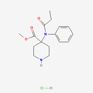 Chemical structure of Norcarfentanil (hydrochloride)