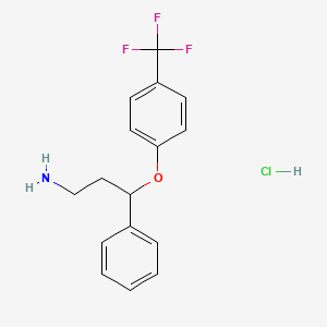 Chemical structure of Norfluoxetine hydrochloride