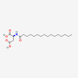 Chemical structure of N-Palmitoyl-L-Aspartate
