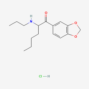 Chemical structure of N-propyl Hexylone (hydrochloride)