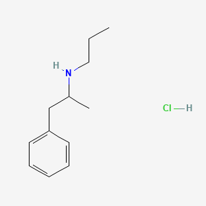 Chemical structure of N-Propylamphetamine (hydrochloride)