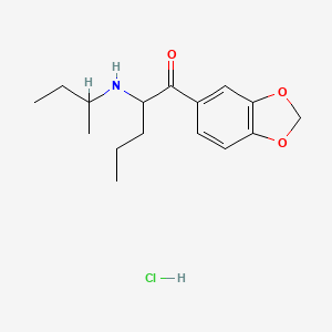 Chemical structure of N-sec-butyl Pentylone (hydrochloride)