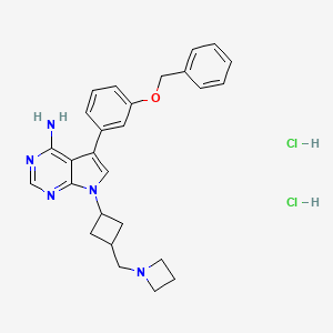 Chemical structure of NVP-AEW541 (hydrochloride)