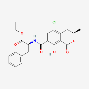 Chemical structure of Ochratoxin C