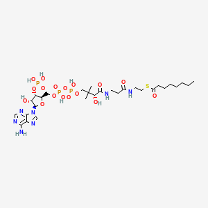 Chemical structure of Octanoyl Coenzyme A (sodium salt)