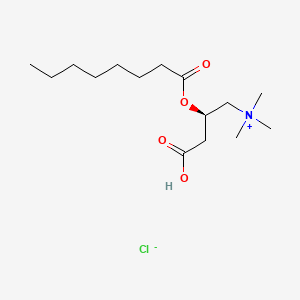 Chemical structure of Octanoyl L-Carnitine Chloride