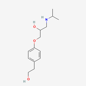 Chemical structure of O-Demethylmetoprolol
