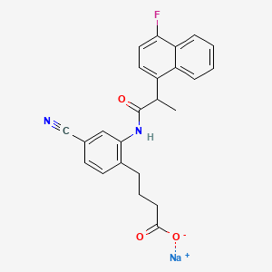 Chemical structure of ONO-AE3-208 (sodium salt)