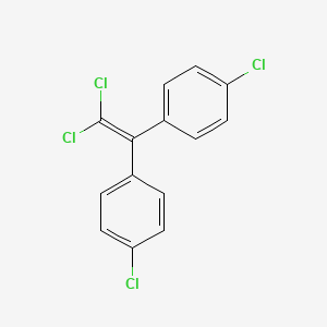 Chemical structure of p,p'-DDE