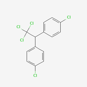 Chemical structure of p,p'-DDT