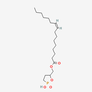 Chemical structure of Palmitoleoyl 3-carbacyclic Phosphatidic Acid