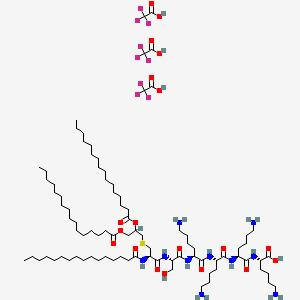 Chemical structure of Pam3CSK4 (trifluoroacetate salt)