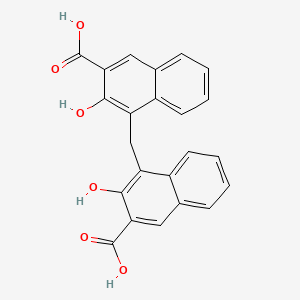 Chemical structure of Pamoic Acid