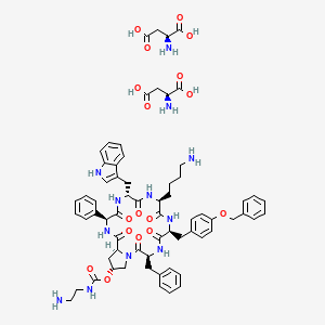 Chemical structure of Pasireotide (aspartate)