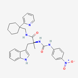 Chemical structure of PD 168368