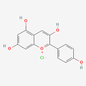 Chemical structure of Pelargonidin Chloride