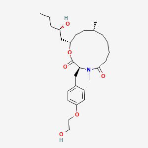 Chemical structure of PF-1163A
