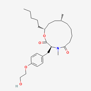 Chemical structure of PF-1163B