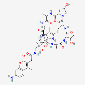 Chemical structure of Phalloidin-AMCA Conjugate