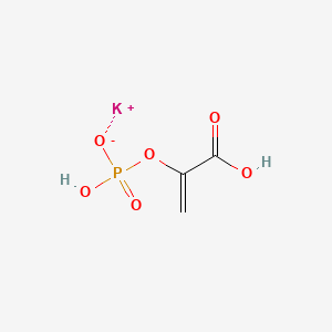 Chemical structure of Phosphoenolpyruvic Acid (potassium salt)
