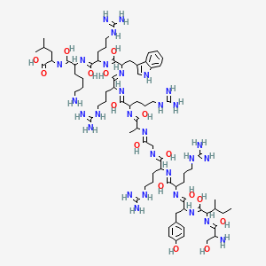 Chemical structure of PKCζ Pseudosubstrate Inhibitor