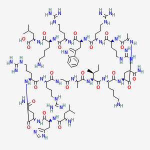 Chemical structure of PKCθ Pseudosubstrate Inhibitor